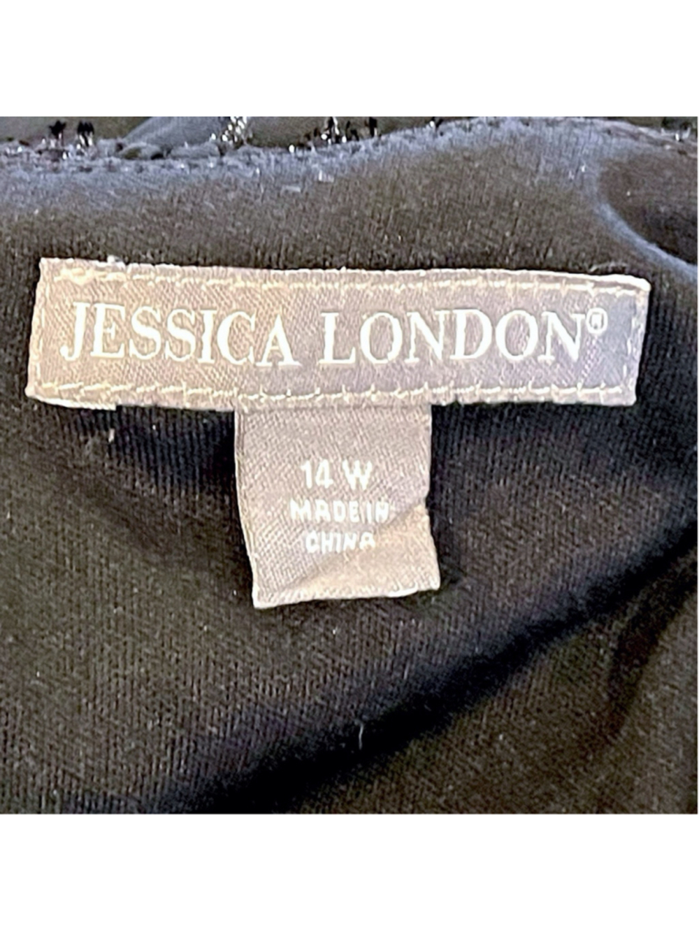 Jessica London Womens Size 14W Maxi Dress Floral Burnout Cold Shoulder Black - Picture 11 of 16